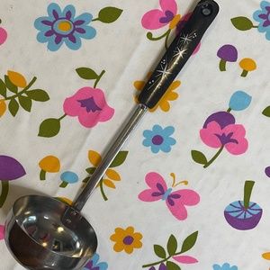 MCM Vintage EKCO ATOMIC STARBURST Stainless Steel Seviing Ladle